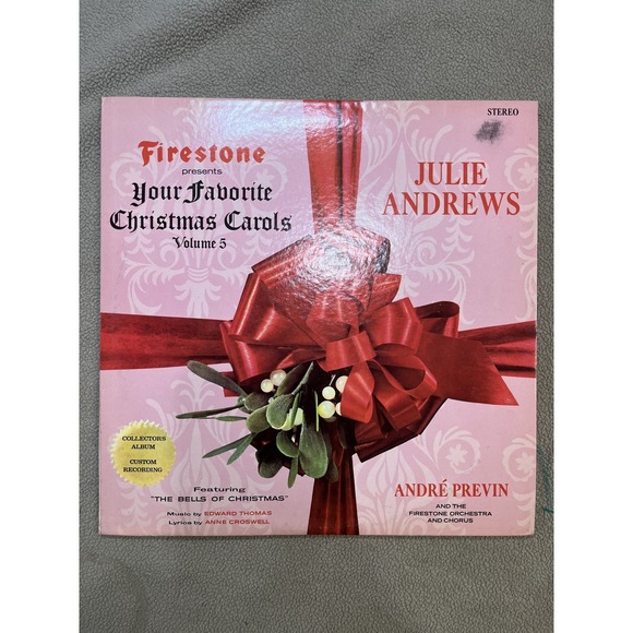 Firestone Other - Firestone Your Favorite Christmas Carols Vol 5 Julie Andrews Andre Previn Record